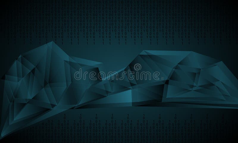 Abstract technology circles background. futuristic technology background, Illustration business digital technology concept. stock illustration