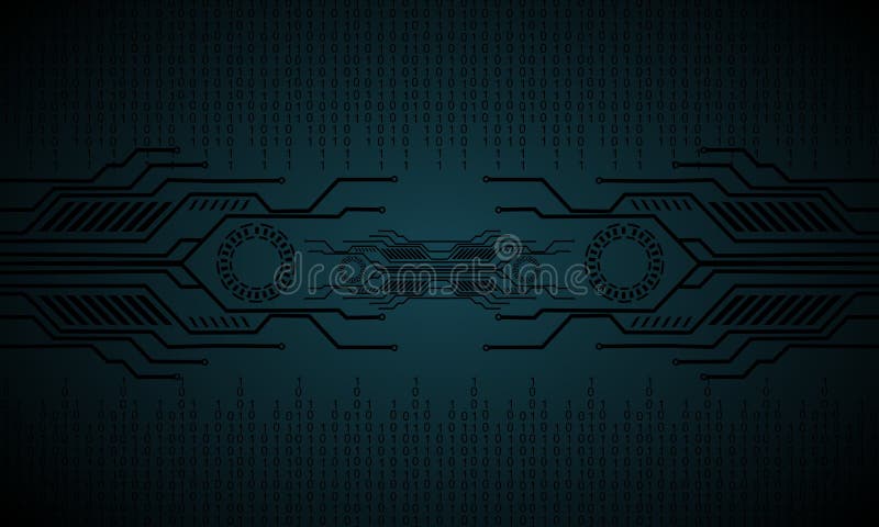 Abstract technology circles background. futuristic technology background, Illustration business digital technology concept. royalty free illustration