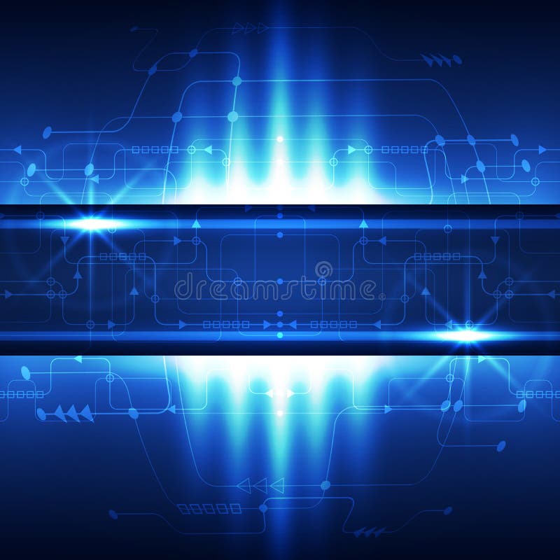 Abstract technology concept blue background. Vector illustration stock illustration Abstract technology concept blue background. Vector illustration stock illustration