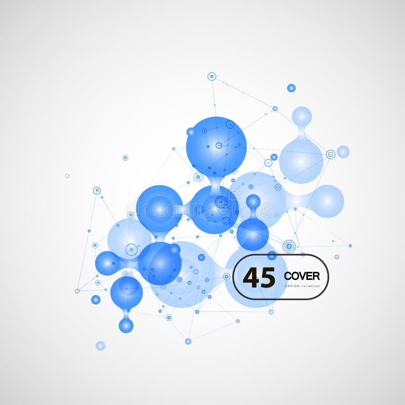 Abstract Technology Data Concept Net Communication. Graphic Circle