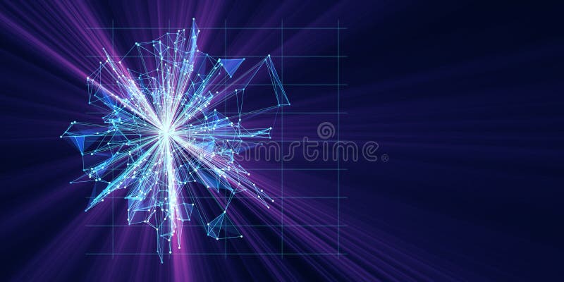 Big Data. Quantum Computer. Abstract Physics Background Concept with Grid.  Learning Artificial Intelligence Element Stock Illustration - Illustration  of information, concept: 198497801