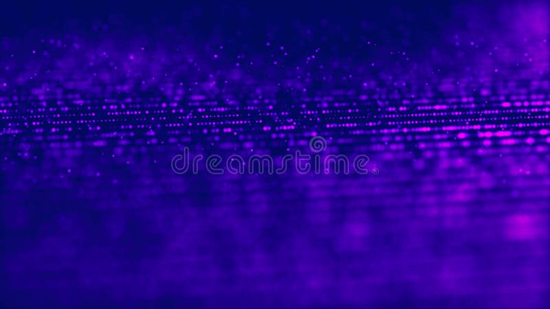 Abstract technology flow background. Futuristic dots background with a dynamic wave. 3d rendering vector illustration