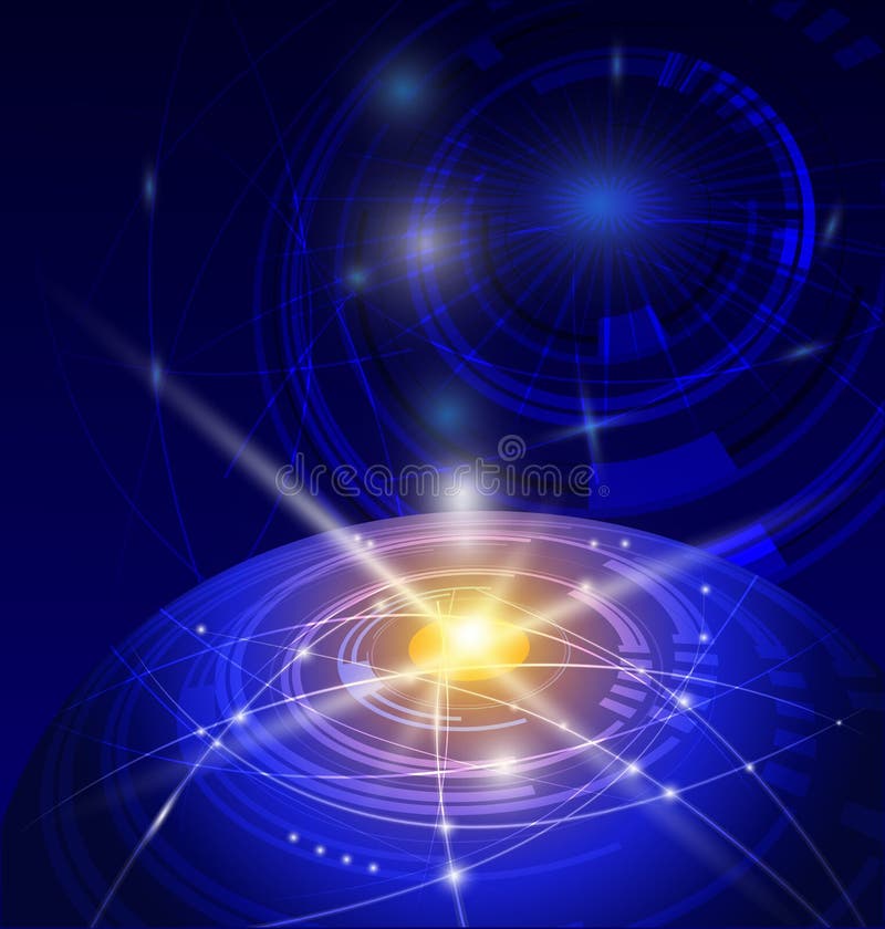 Abstract technology high-tech design background stock illustration