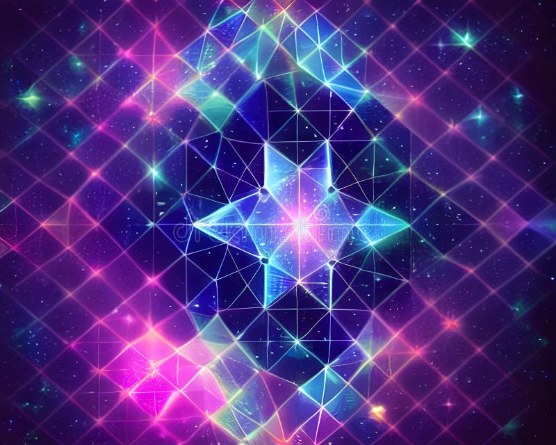 Connections in mesh structure vector illustration