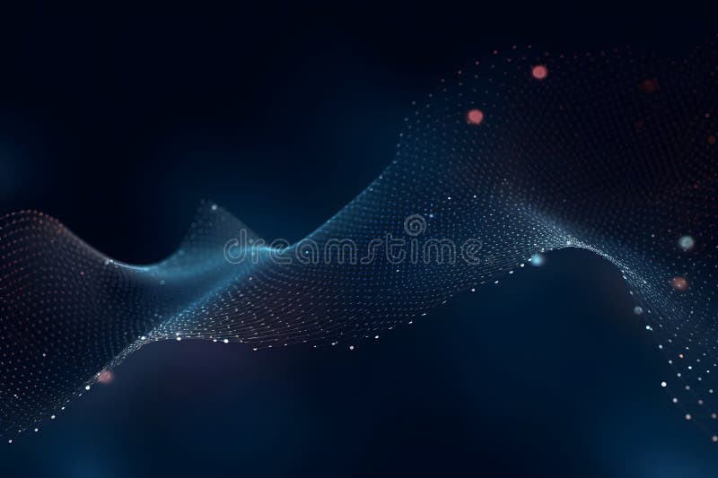 Abstract technology particles mesh background royalty free stock photo