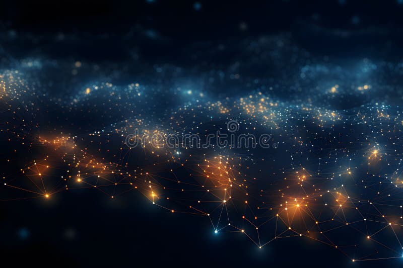 Abstract technology particles mesh background royalty free stock photography
