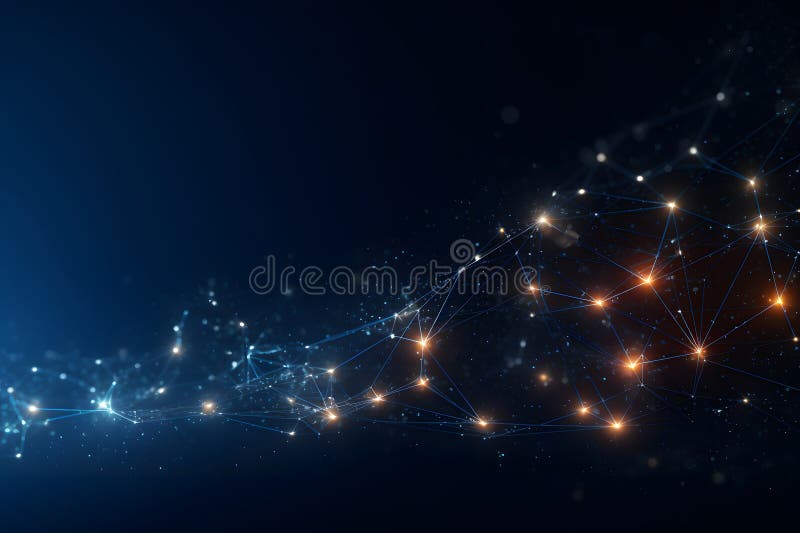 Abstract technology particles mesh background royalty free stock photography