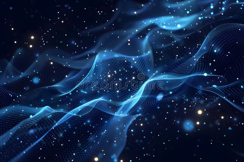 Abstract technology particles mesh background royalty free stock images