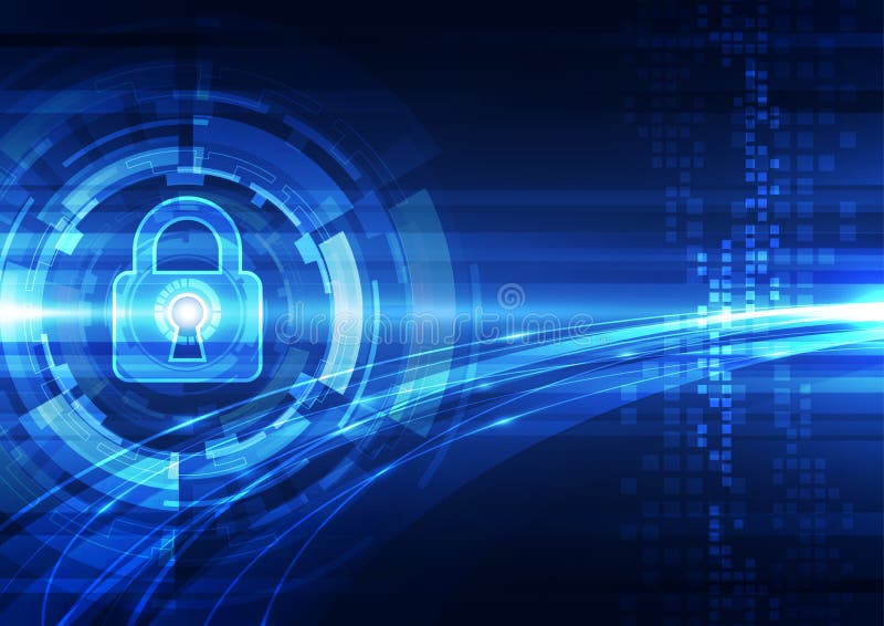 Abstract technology security on global network background, vector illustration stock illustration Abstract technology security on global network background, vector illustration stock illustration