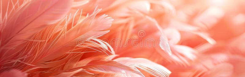 Peach Fuzz Feathers: Abstract Texture Background for Banners, Wallpaper, and More royalty free illustration