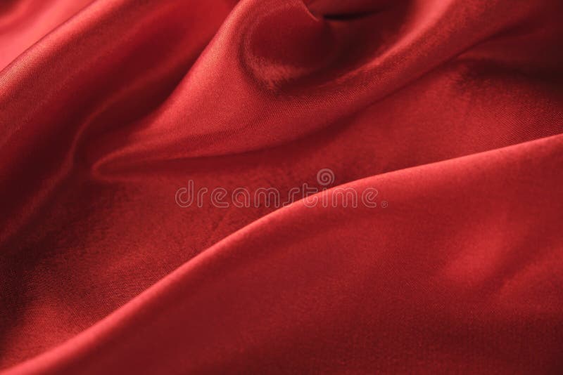 Abstract Texture of Draped Red Velvet Background. Eautiful Textile