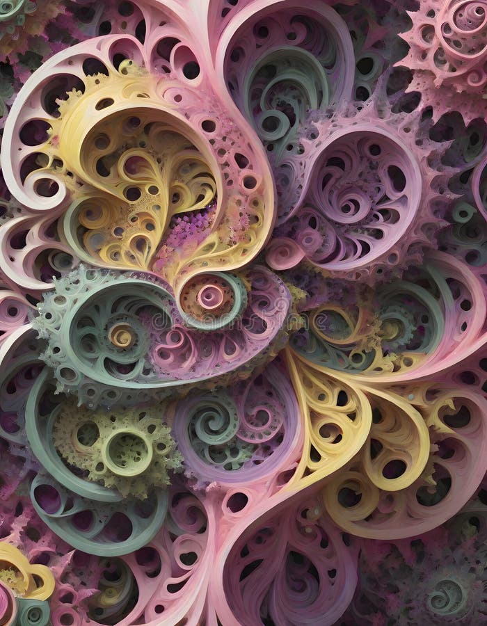 Abstract Texture with Intricate Swirling Patterns, Generative AI vector illustration