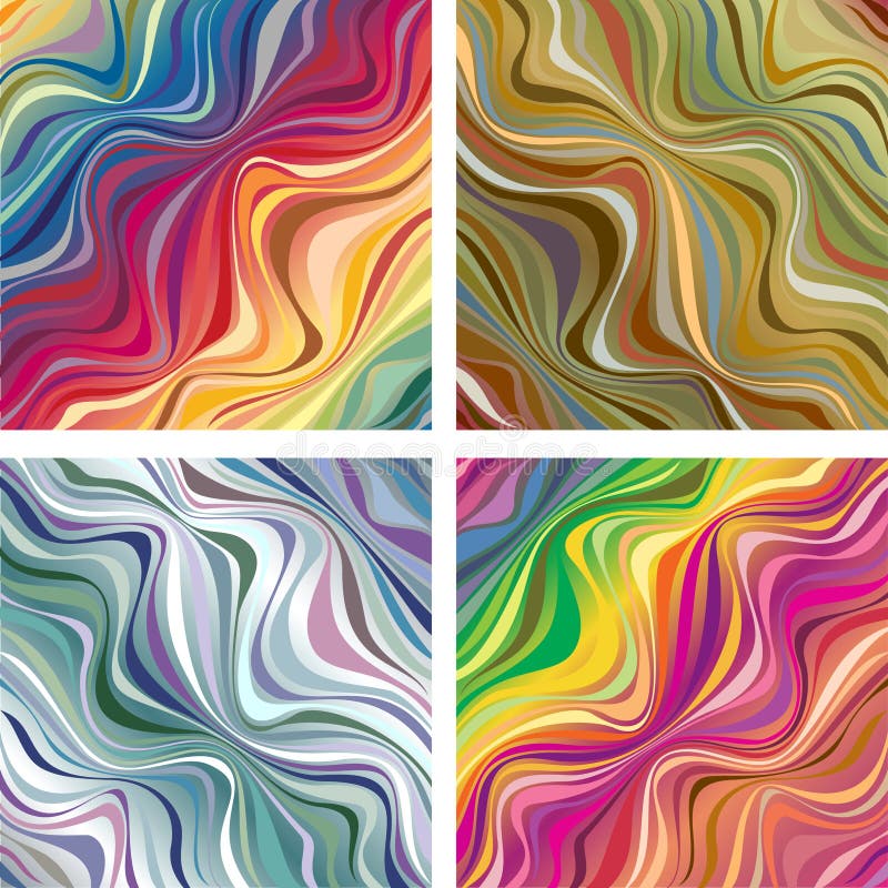 Abstract textures with wavy lines