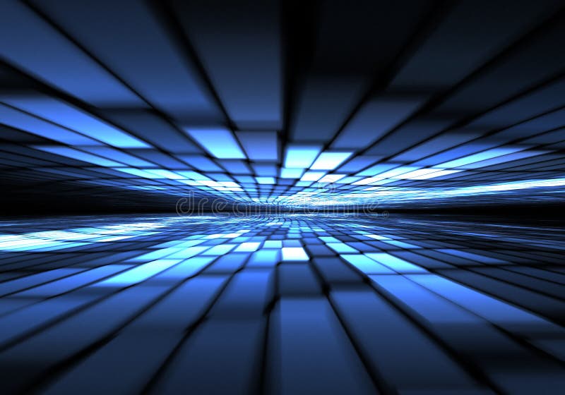 Abstract time warp, traveling in space. royalty free illustration