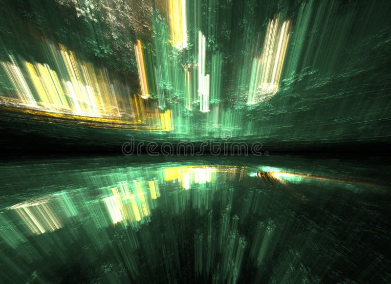 Abstract time warp, traveling in space. stock illustration