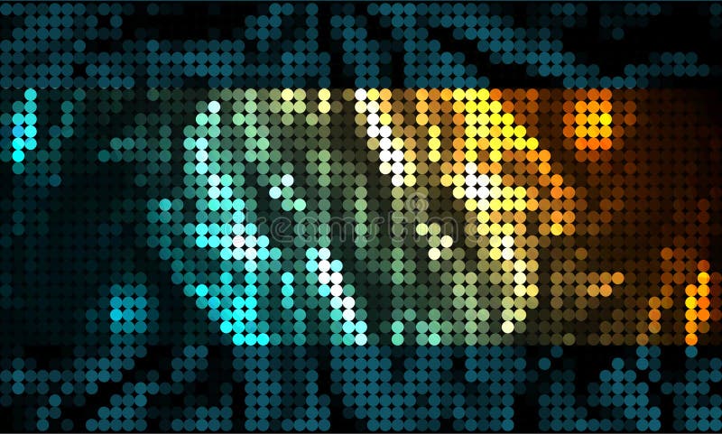 Abstract transparent green and blue waves on black stock illustration Abstract transparent green and blue waves on black stock illustration