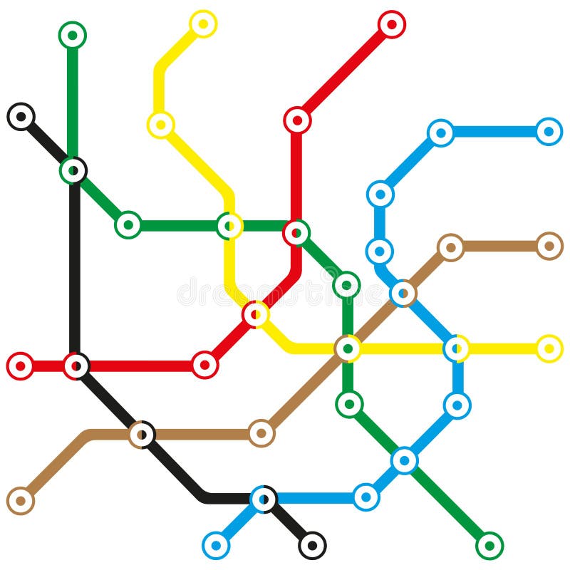 Abstract transport map stock vector. Illustration of paths - 49838284