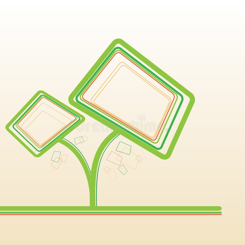 Abstract tree vector illustration