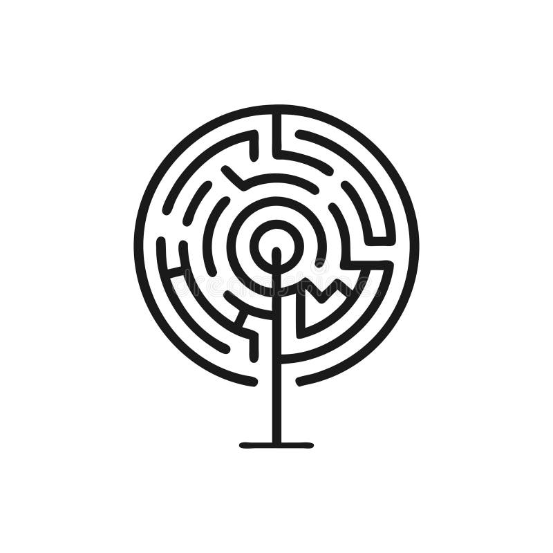 Abstract Tree of Life: Labyrinthine Celtic Knot Design - Vector Illustration vector illustration