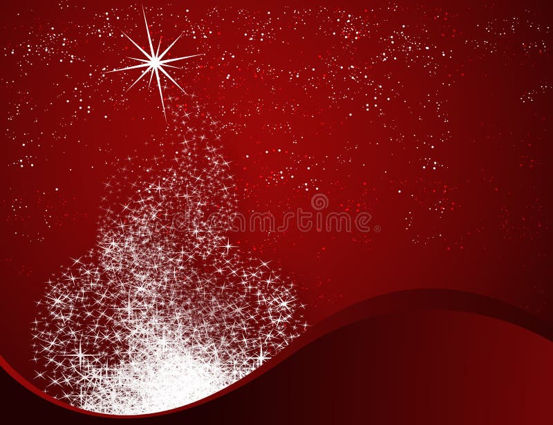 Abstract Tree Made of Stars Stock Vector - Illustration of pattern ...