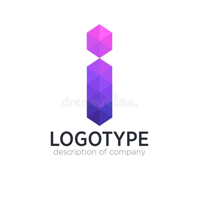 Abstract Trend Polygon Letter I Logo Design Template. Stock Illustration -  Illustration Of Music, Alphabet: 97811832