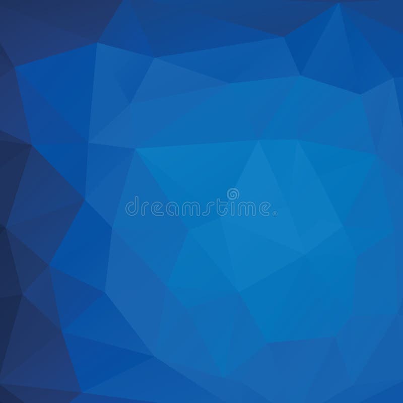 Abstract triangle background in deep blue tones. royalty free illustration