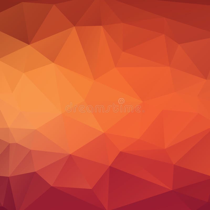 Abstract triangle background in golden red tones royalty free illustration