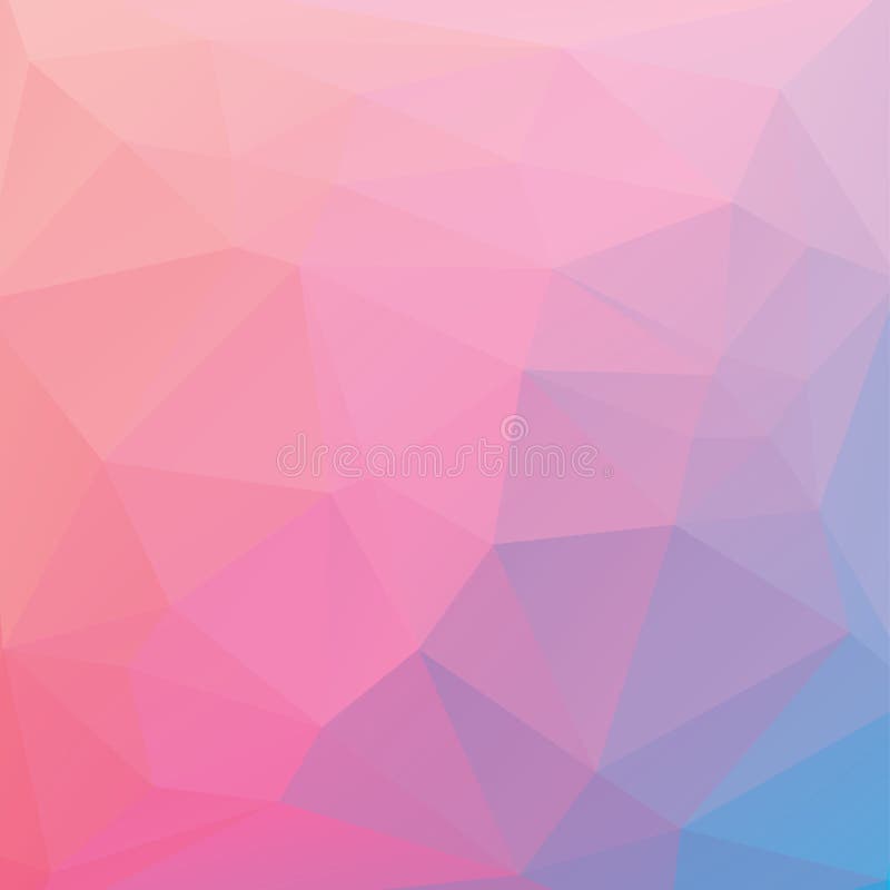 Abstract triangle background in pink-blue tones. vector illustration