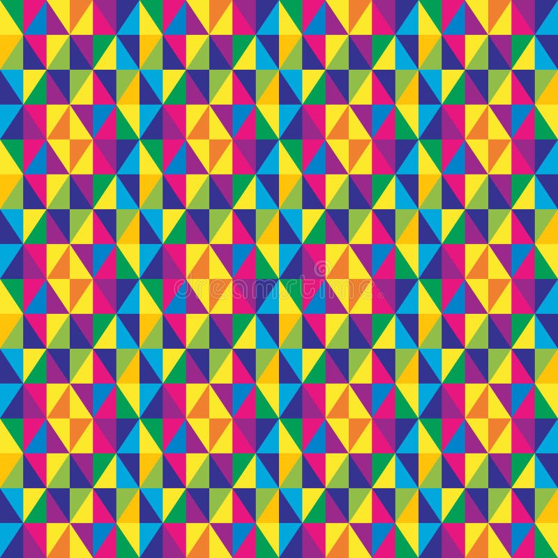 Abstract Triangle Geometrical seamless background. stock illustration