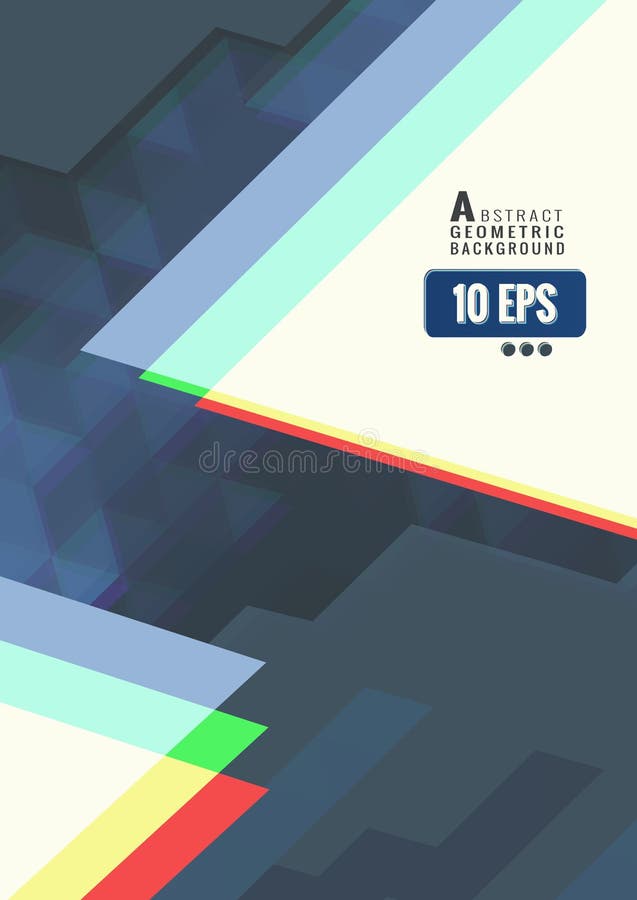 Abstract triangle shape space BG stock illustration
