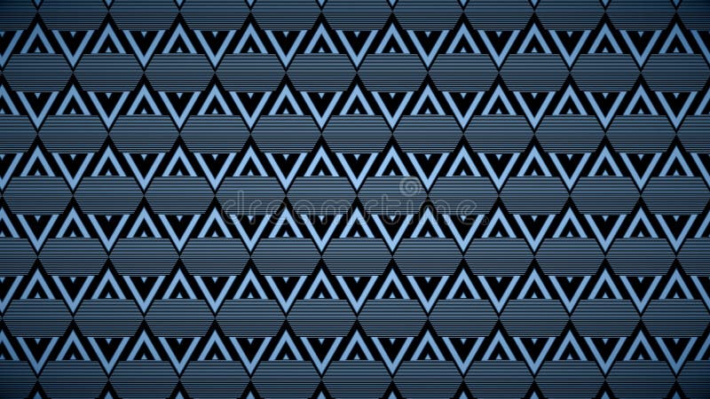 Abstract triangles pattern, black and white, monochrome, 3d render, computer graphics royalty free illustration