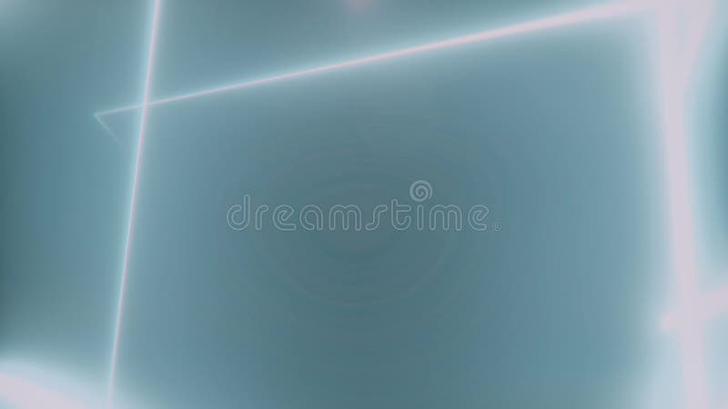 Abstract tunnel of azure neon triangles on a black background formed by bright colored intersecting lines. Art royalty free illustration