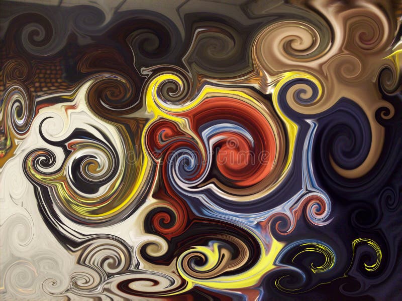 Abstract twirls background