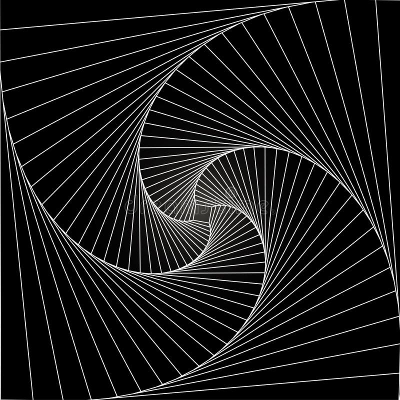 Abstract Twisted Lines Background. Rotating Geometric Tunnel Background ...