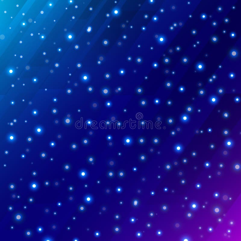 Abstract Universe Scientific Outer Space on Dark Blue Background Stock