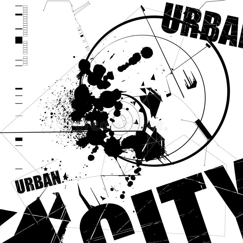 Abstract urban city vector