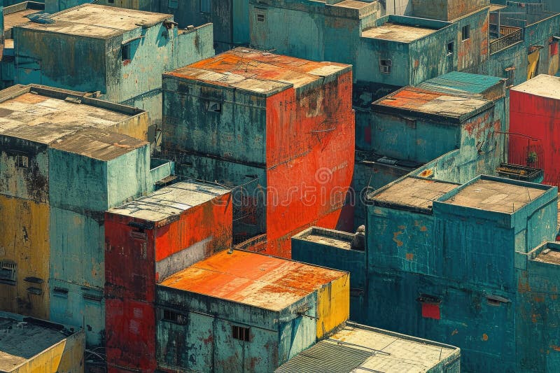 Abstract Urban Skyline stock illustration
