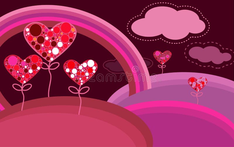 Abstract valentine background