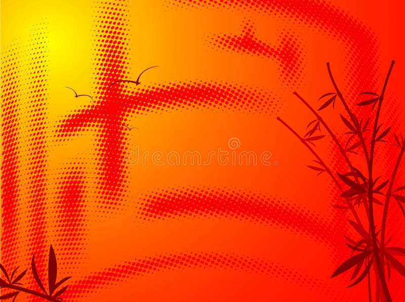 Abstract vector background in asian style