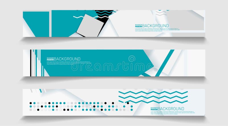 Abstract vector background banner template. rectangular design collection royalty free illustration