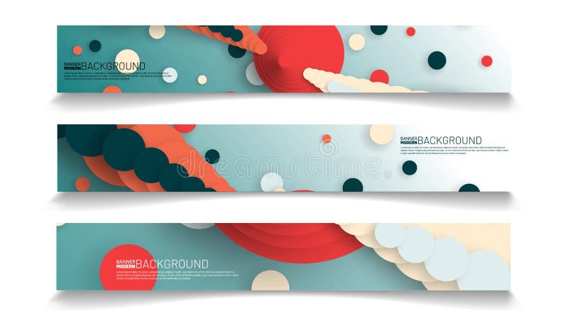 Abstract vector background banner template. rectangular design collection vector illustration