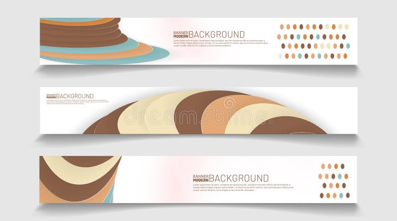 Abstract vector background banner template. rectangular design collection stock illustration
