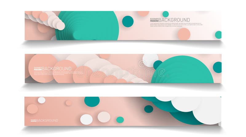 Abstract vector background banner template. rectangular design collection royalty free illustration