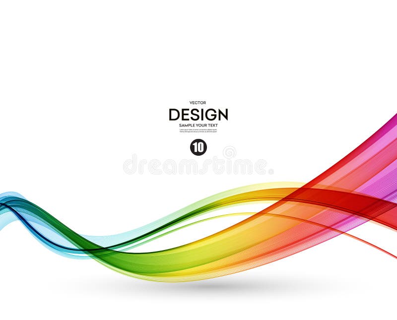 Abstract vector background, blue violet wavy stock illustration