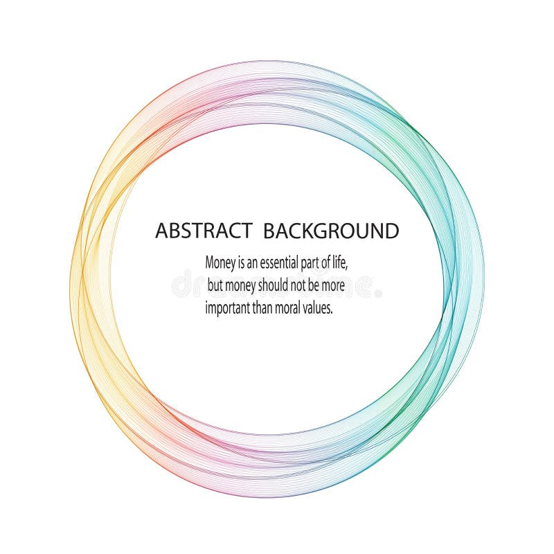 Abstract Vector Background Color Circles Template For Presentation