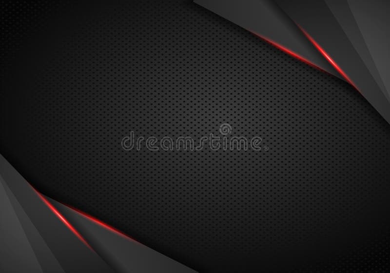 Abstract vector background with dark gray metal layers. abstract metallic light black frame layout modern tech design template