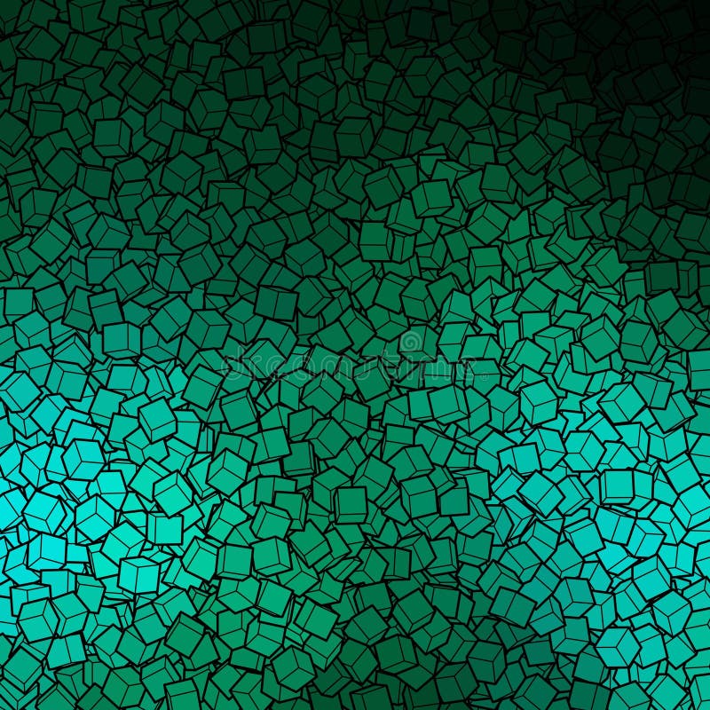 Abstract Background. Geometric Figures. Bluegreen Cubes. Eps 10 Stock