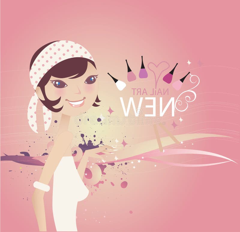 Abstract Vector Background_Girl 002