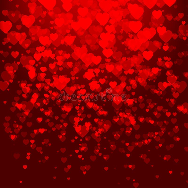 Abstract vector background with hearts