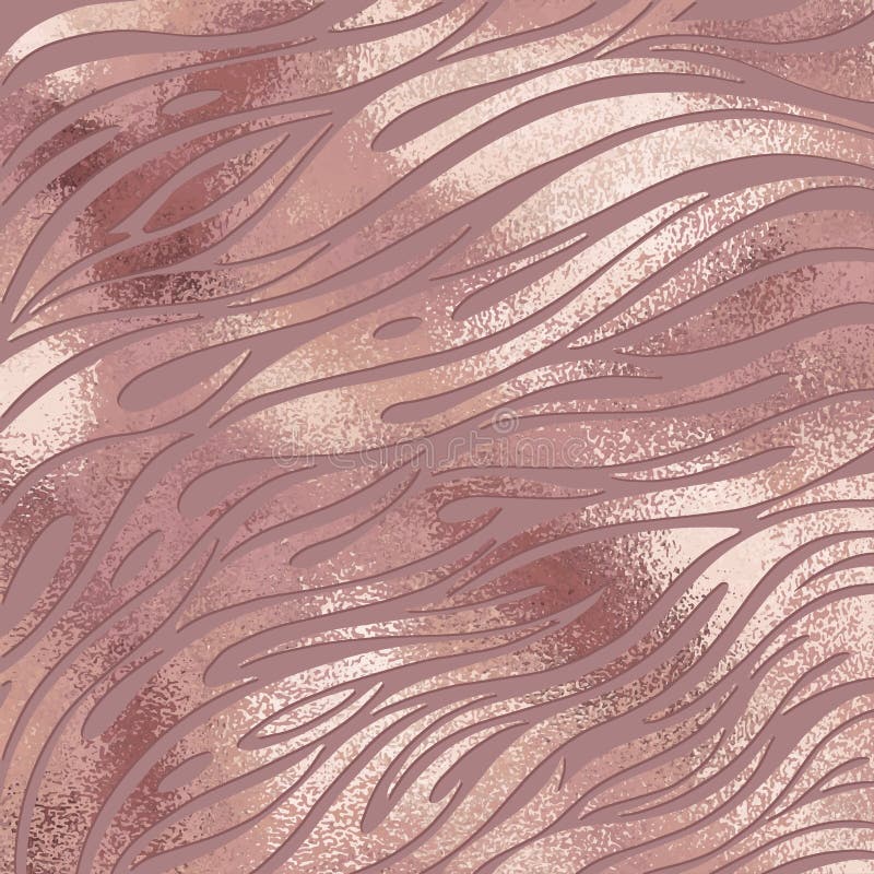 Abstract vector background. Rose gold. Imitation foil stock illustration